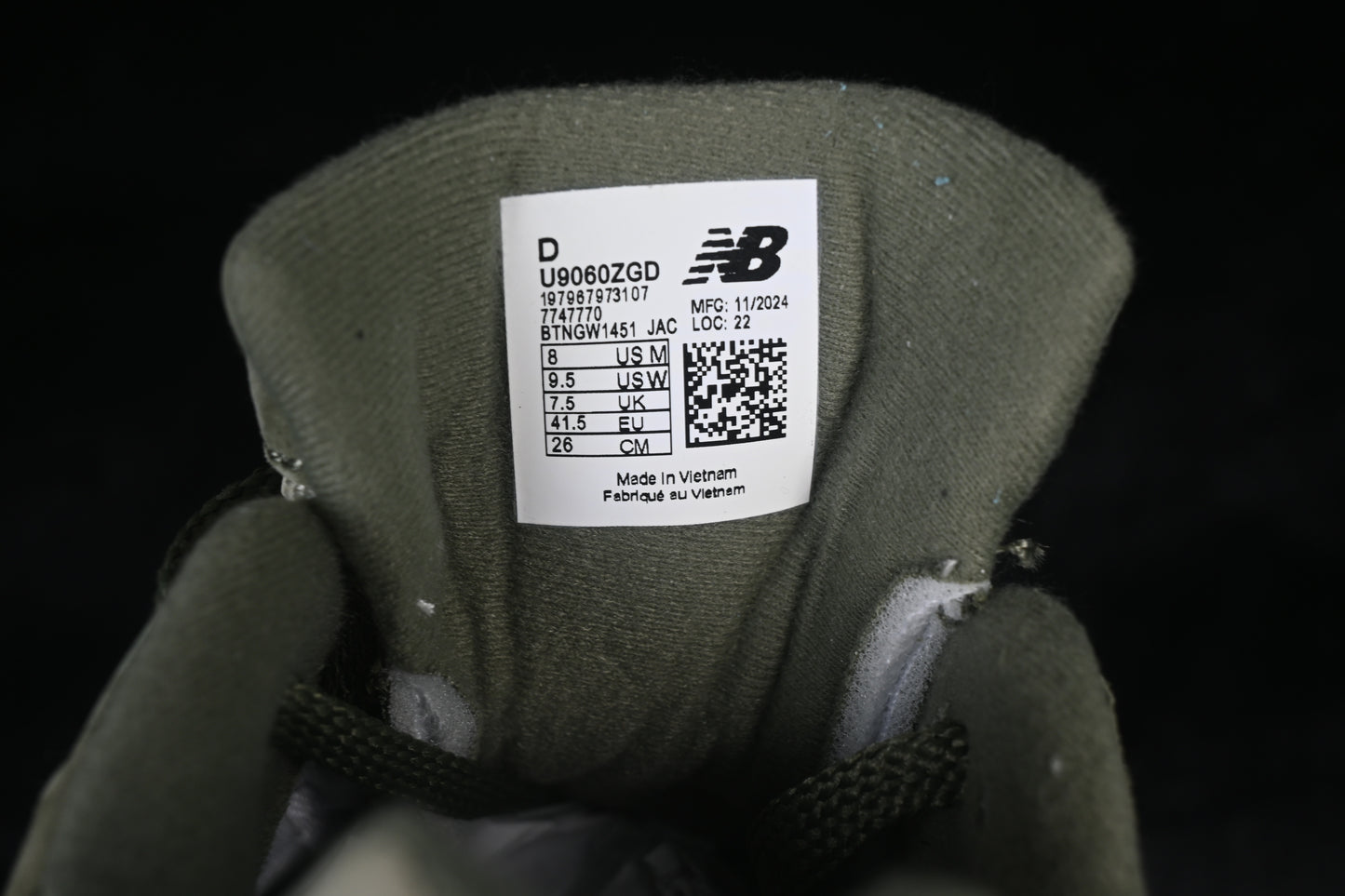 New Balance 9060 Dark Olivine U9060ZGD