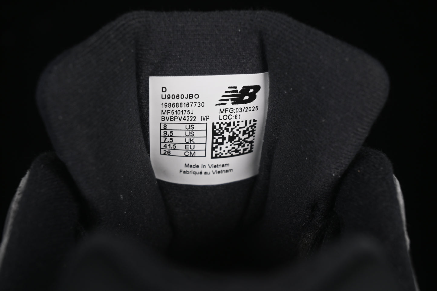 New Balance 9060 Grey Black Red U9060JBO