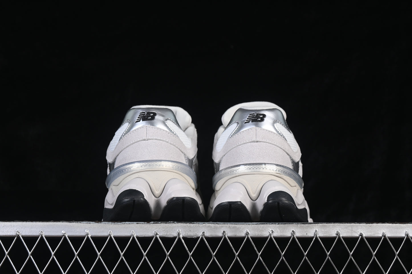 New Balance 9060 White Black Metallic Silver U9060JRB