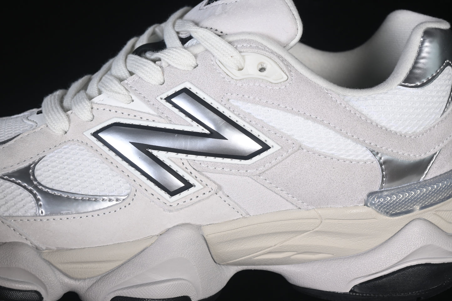 New Balance 9060 White Black Metallic Silver U9060JRB