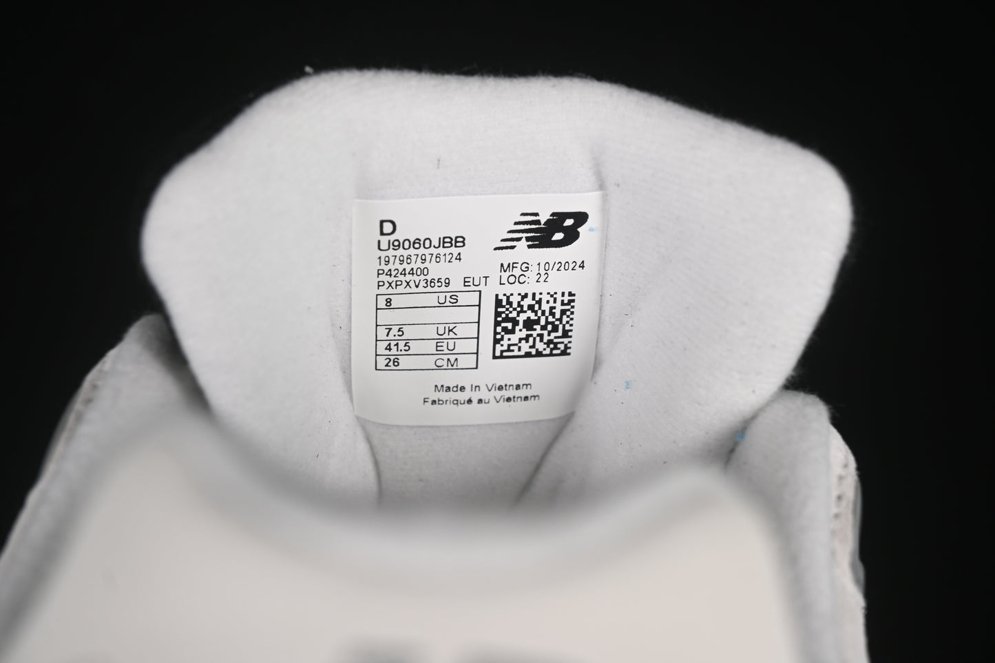New Balance 9060 Grey Jet Black U9060JBB