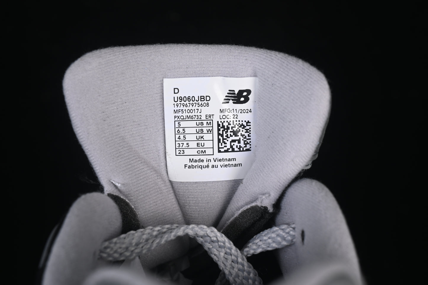 New Balance 9060 Black Grey U9060JBD