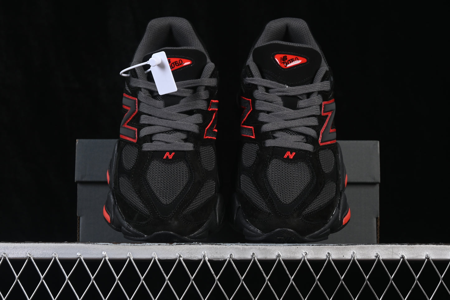 New Balance 9060 Black Red GC9060JR