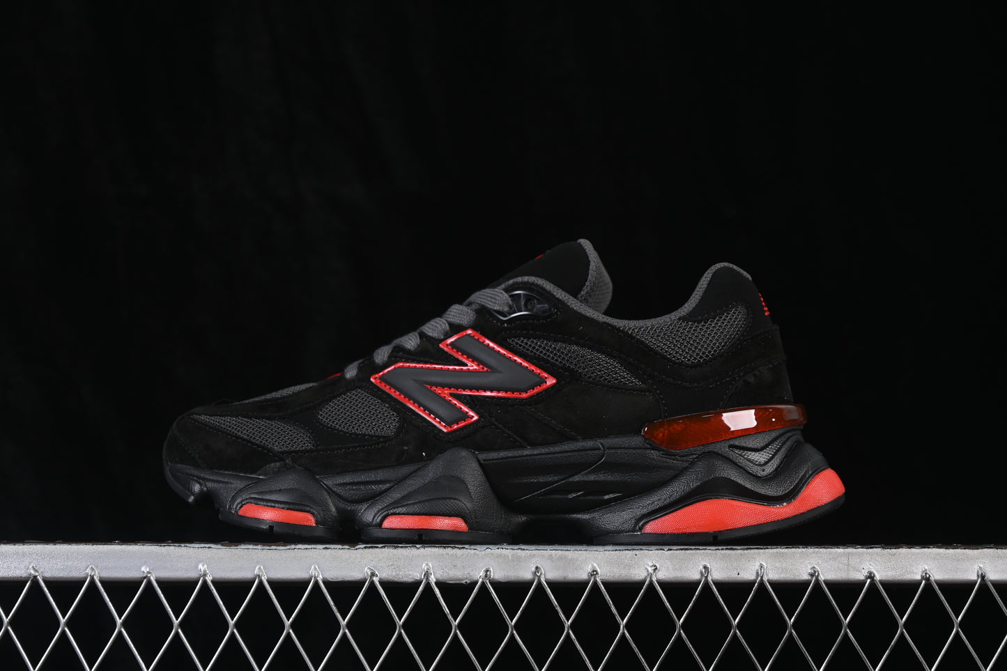 New Balance 9060 Black Red GC9060JR